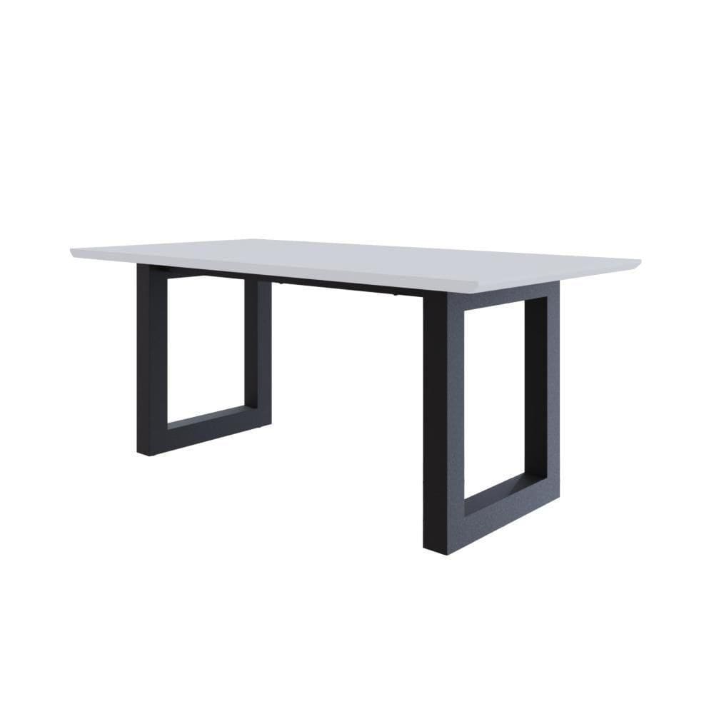 Mesa De Jantar Bronx Rg2 180x90x77cm Brmj9180rg2 Branco Tx - Branco Tx/