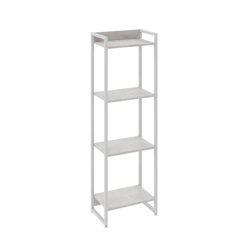 Estante Dynamica 45x30x146cm C/04 Prateleiras Snow / Snow /