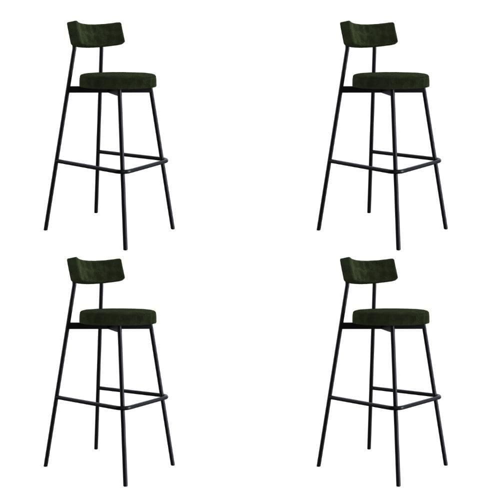 Banqueta Alta Stout Ae: 100 / Aa: 75cm C/04 Un. Boucle Verde Alga Boucle Verde Alga