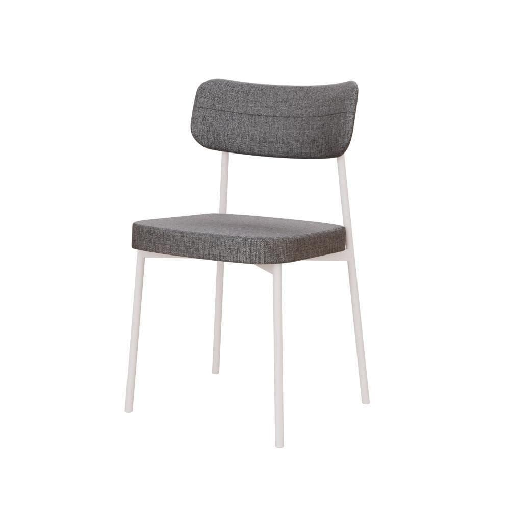 Cadeira Mynna Fixa C/4 Pes 525 X 470 X 790 Mm C/1 Un Pés Brancos. Corriente Cinza Corriente Cinza