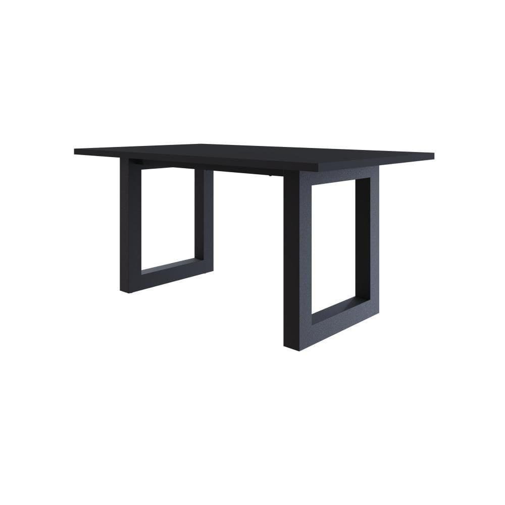 Mesa De Jantar Bronx R 160x90x77cm Brmj9160r Preto Tx - Preto Tx/