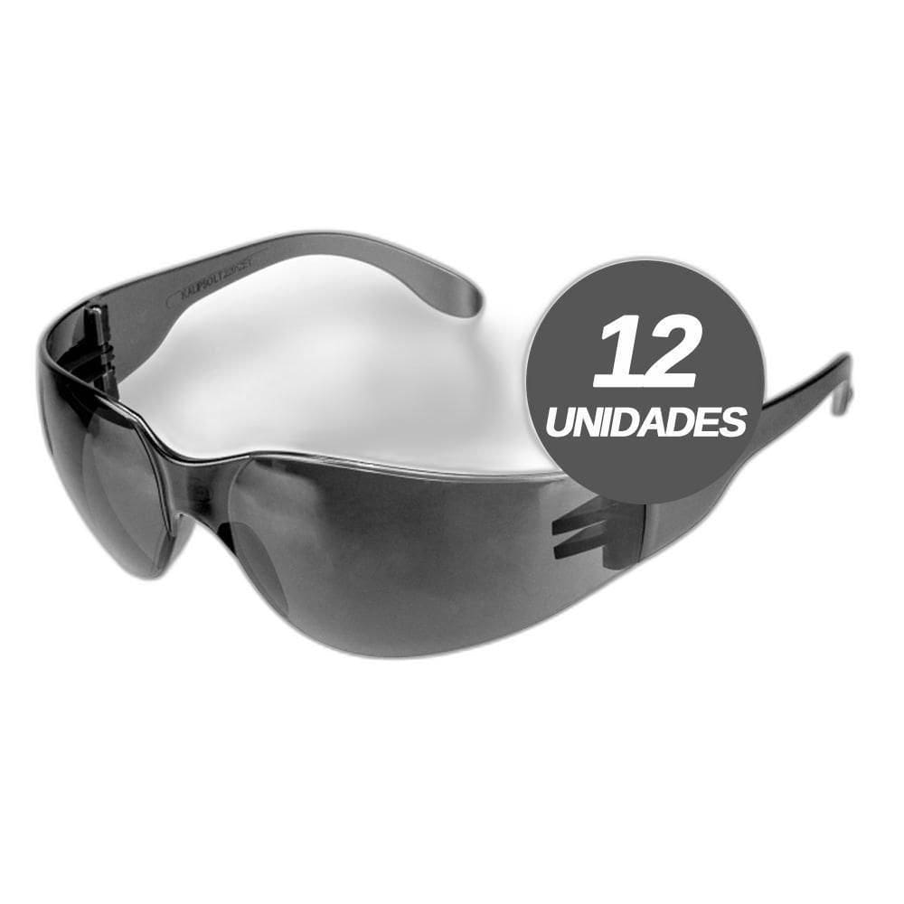Kit 12 Óculos De Segurança Leopardo Cinza Kalipso