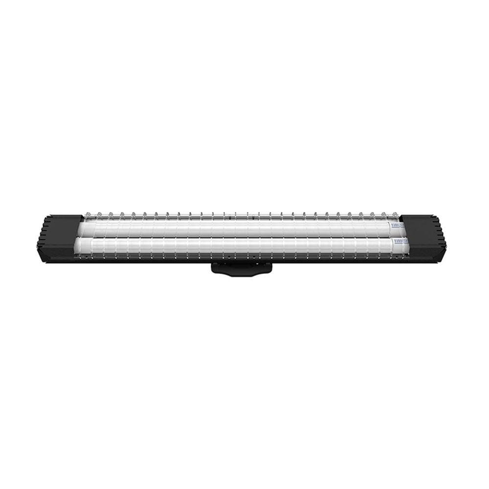 Luminária Lumifacil 70Cm Aletada Com 2 Leds 3000K Preto