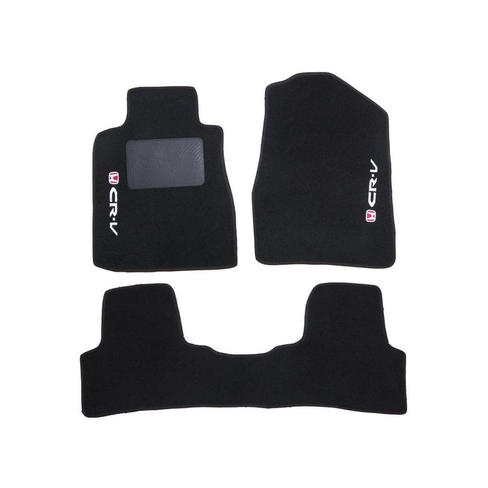 Kit Tapete Carpete Honda Cr-V 2006 Até 2011 Preto