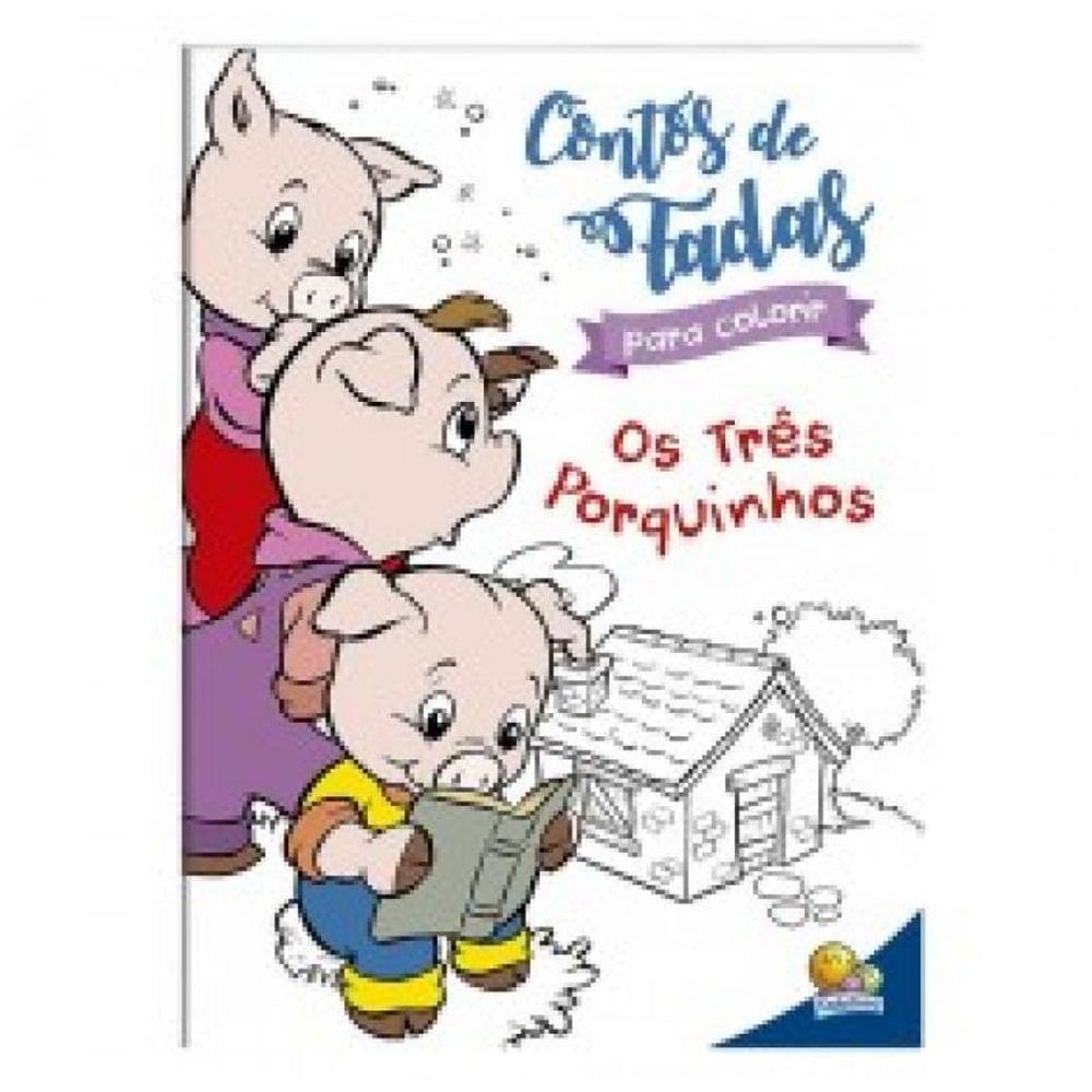 Livro Contos De Fada Para Colorir: Os Três Porquinhos
