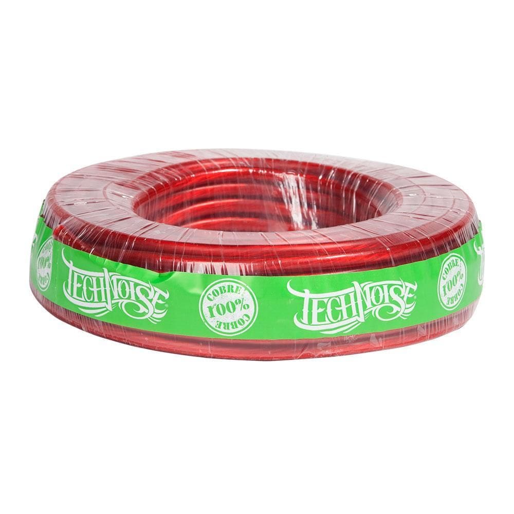 Cabo Potencia Technoise 100% Cobre Vermelho 50 Mm Rolo 15