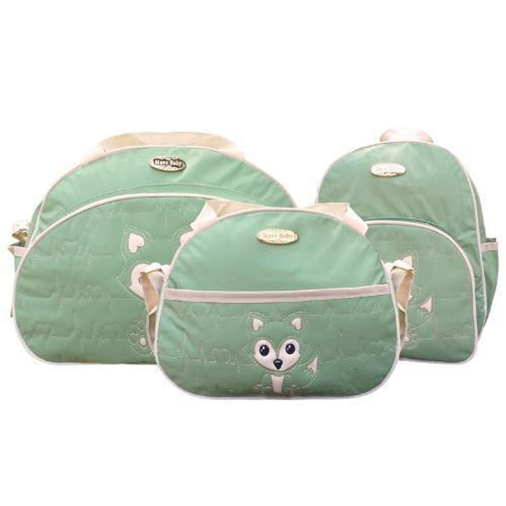 Kit Bolsas Maternidade Mave Baby Raposinha Verde