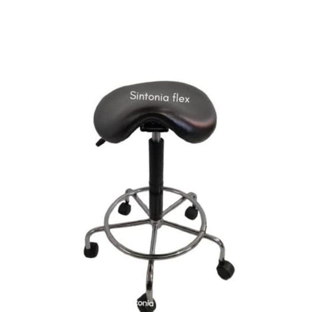 Cadeira Mocho Sela Alta Tatoo E Cílios Cromada 65Cm 75Cm