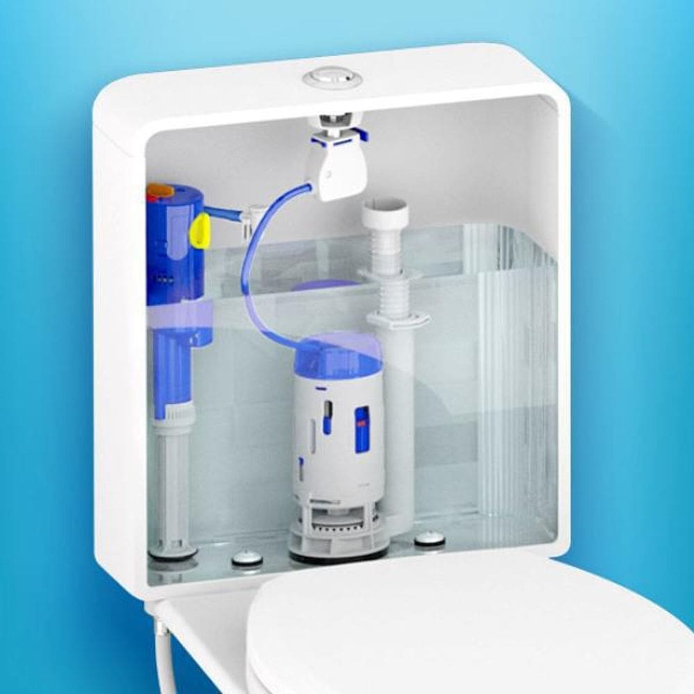 Kit Cx Acoplada - Ent Master Flux Pro E Saída Dual Flush 3X1