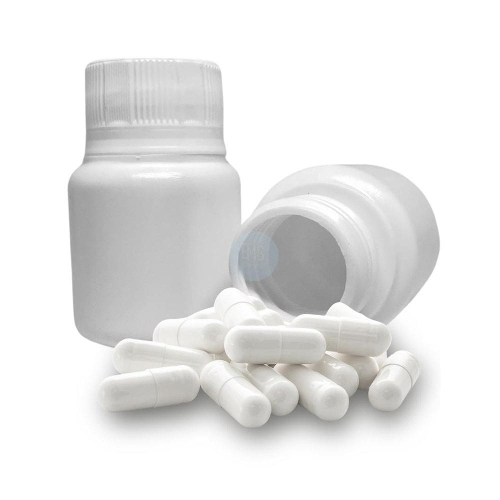 Kit 05 Potes 35Ml Para Cápsulas Com Tampa Lacre