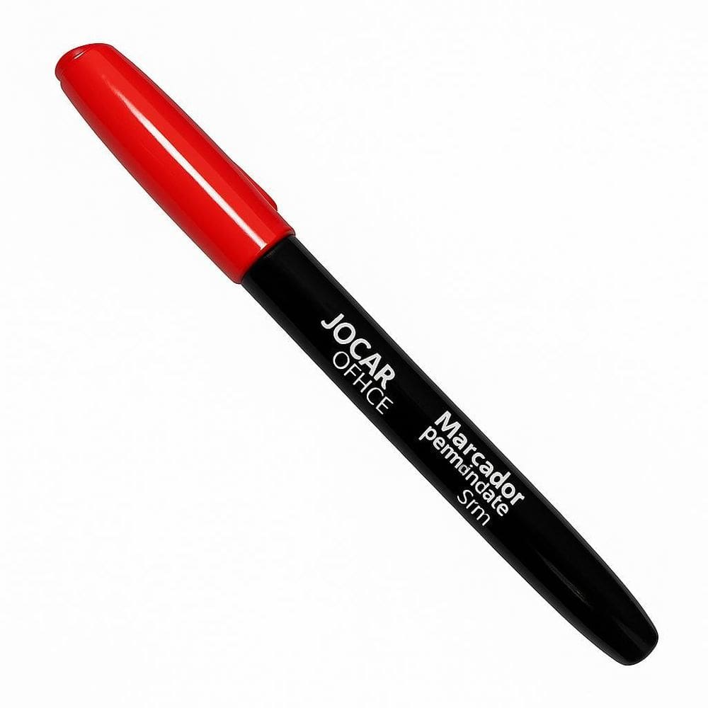 Caneta Marcador Permanente Cd/Dvd Slim Jocar Un - Vermelho