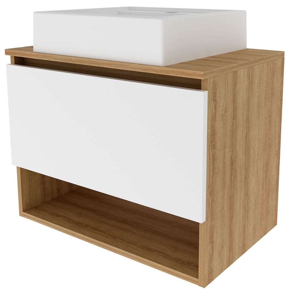 Gabinete de Banheiro 60 cm 1 Porta com Cuba Valente