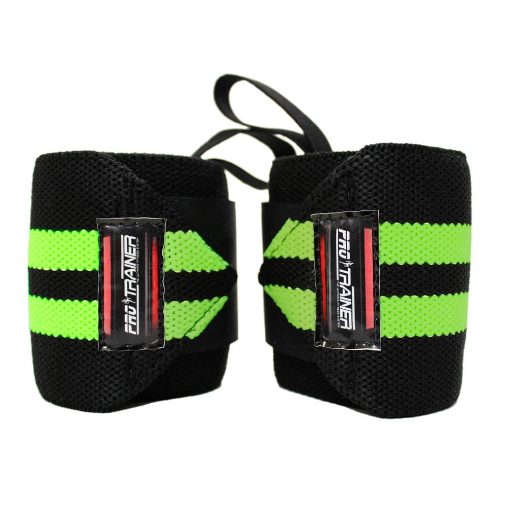 Munhequeira Profissional Crossfit preto com verde