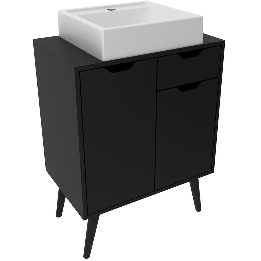 Gabinete para Banheiro 60 cm 2 Portas com Cuba Meire