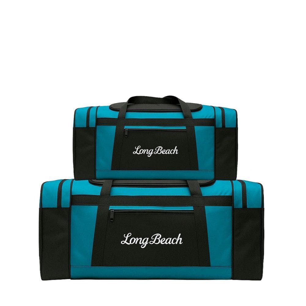 Kit 2 Bolsas Sacolas De Viagem Esportiva M E G - Verde Água
