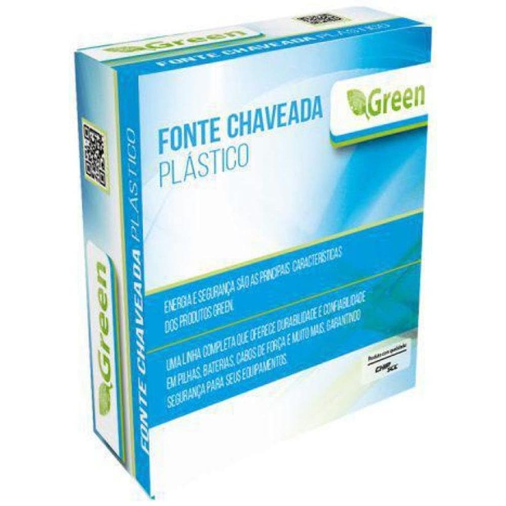 Fonte Chaveada 9V 1A - Plug 5,5Mm X 2,1Mm Green
