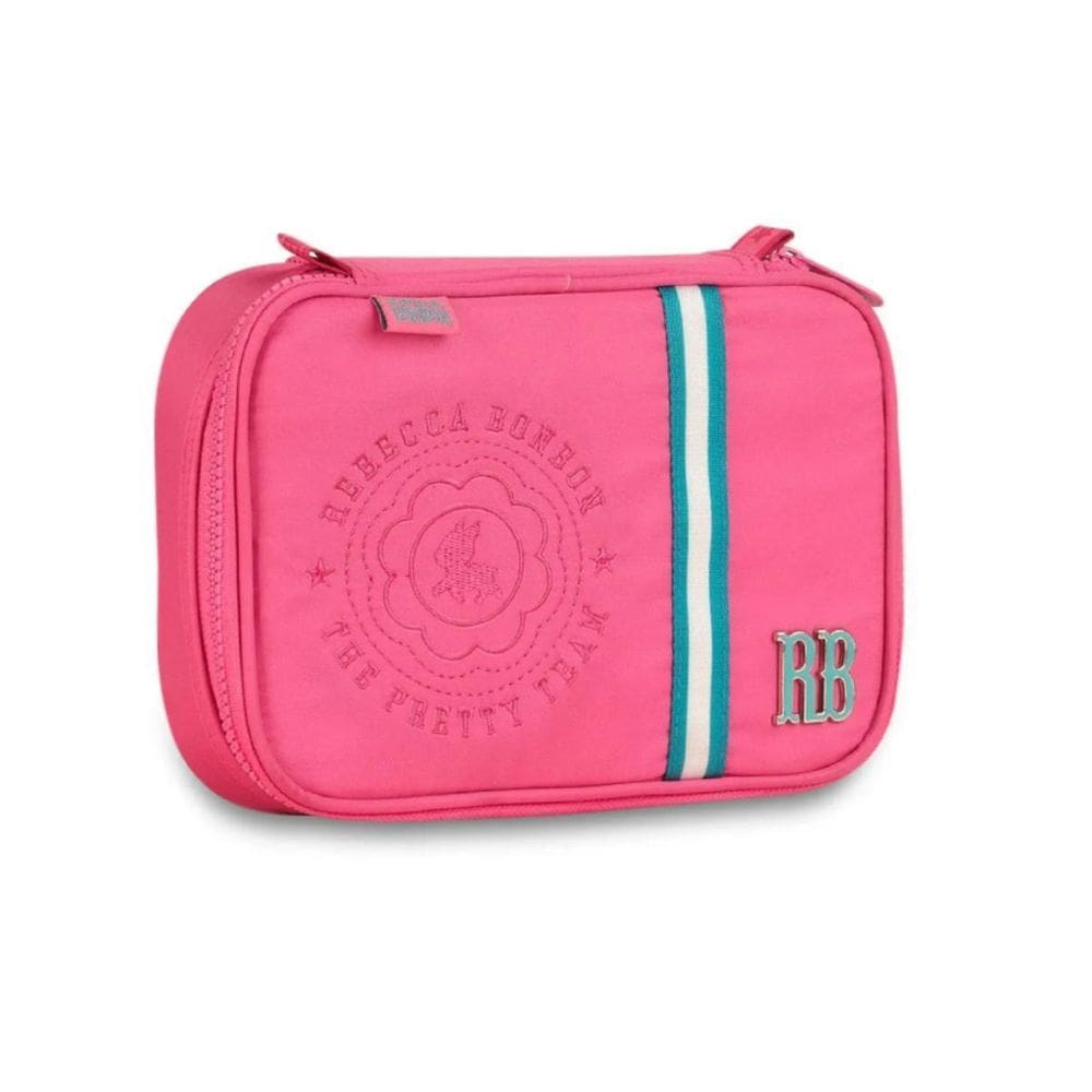 Estojo Rebecca Bonbon Box Rosa 36 Elásticos Juvenil Escolar