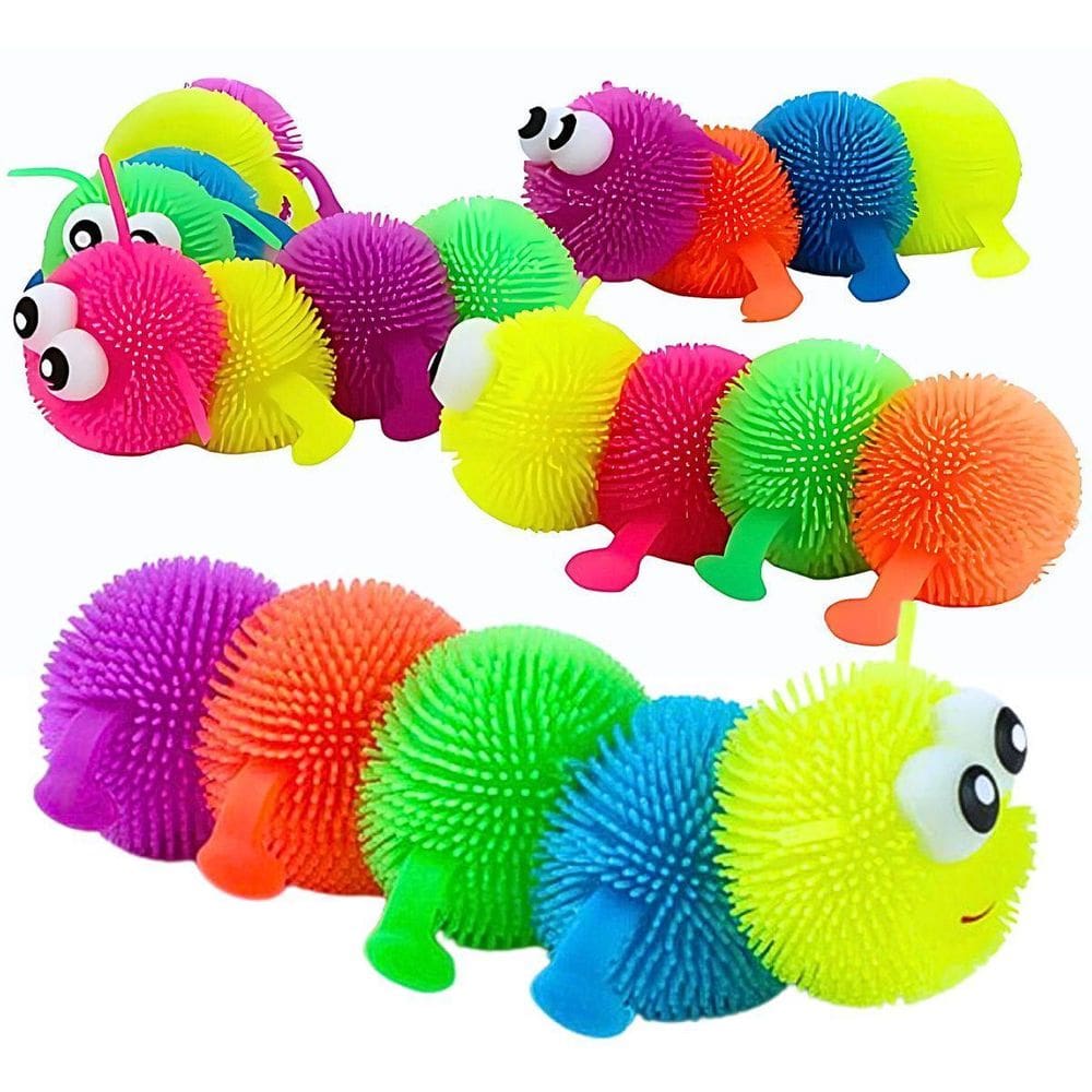 Brinquedo Centopeia Colorida Estica E Aperta Luz- Castela