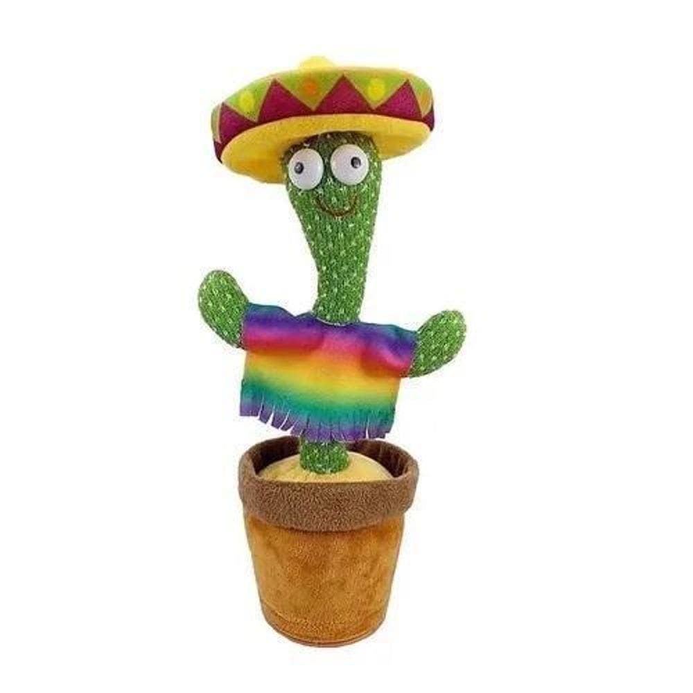 Cacto Dançante Falante Brinquedo Voz Toca Músicas - Mexicano