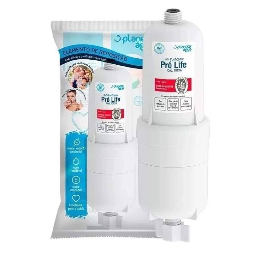Kit 2 Pçs Refil Pró Life Filtro De Água Soft Everest 1013