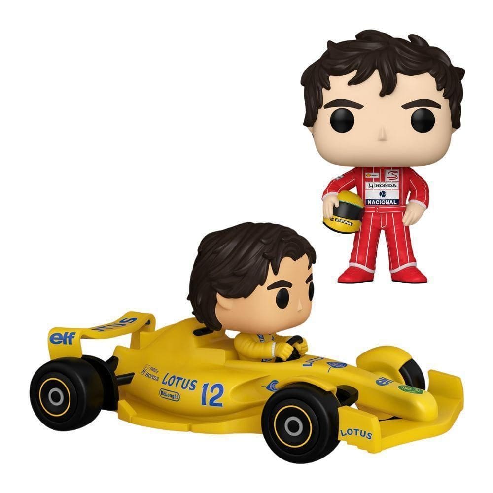Kit Boneco Funko Pop Ayrton Senna Mclaren + Lotus
