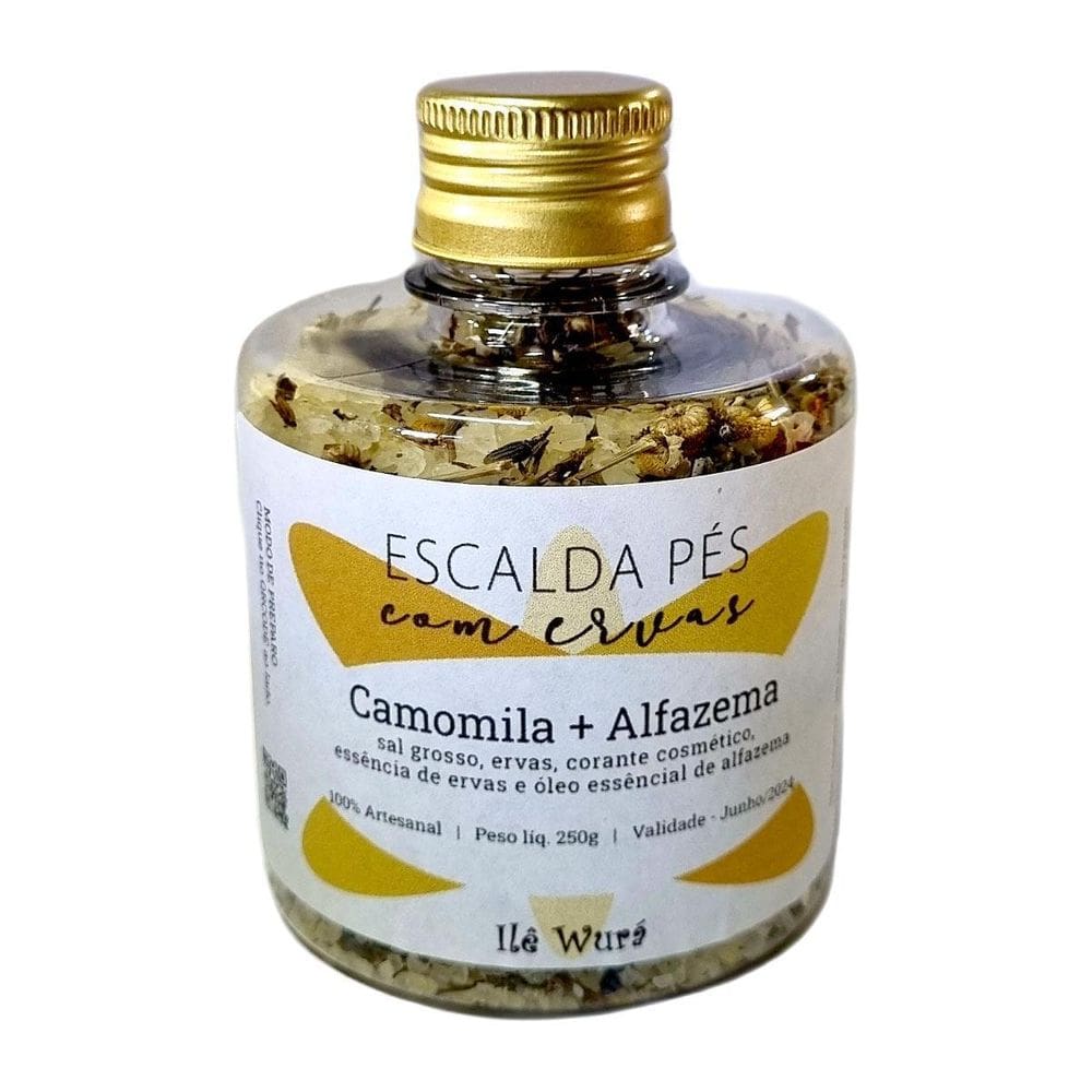 Escalda Pés Premium Camomila Alfazema Óleo Essencial 250G