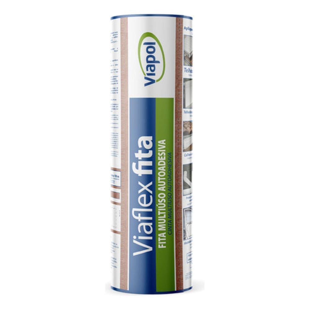 Fita Asfaltica Autoadesiva Telha 45Cmx10M Viapol Viaflex