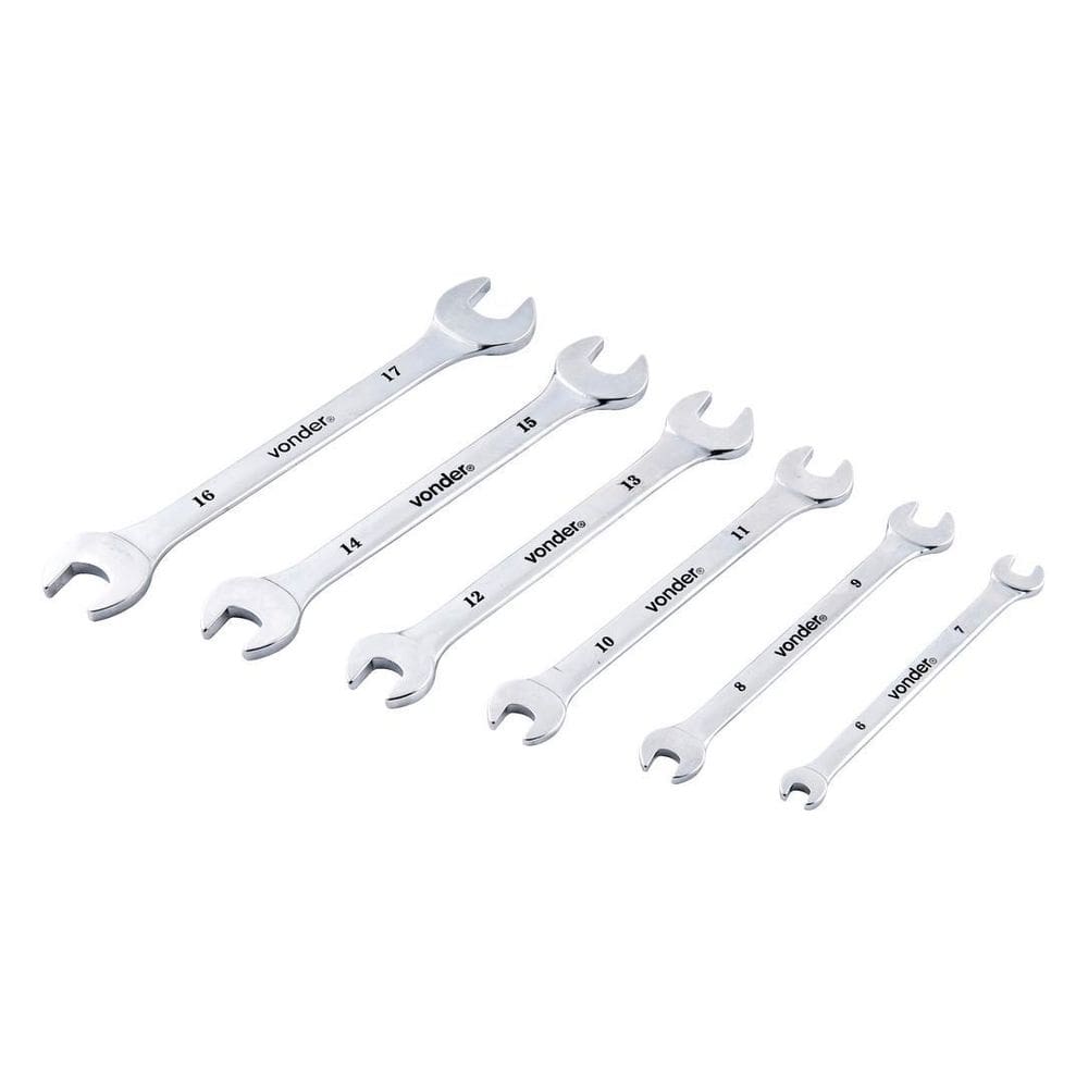 Jogo De Chave Fixa 6 A 17Mm Crv Cromada - Vonder