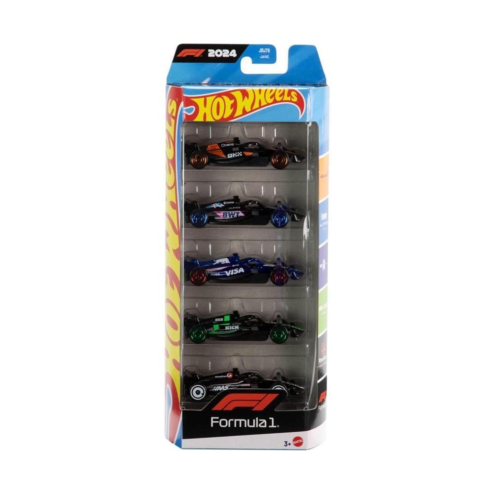 Conjunto Hot Wheels 5 Carrinhos Formula 1 Jgf58 Mattel