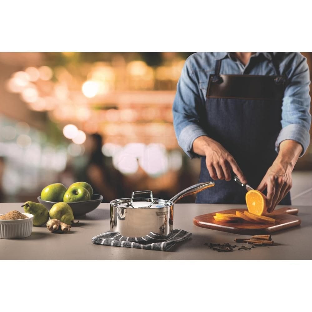 Panela Tramontina Indução Grano Inox Corpo Triplo 16Cm 1,7 L