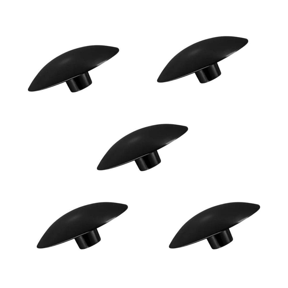 Kit 5 Puxador Moveis Orion 55 X 27Mm Preto Fosco Zen Ponto