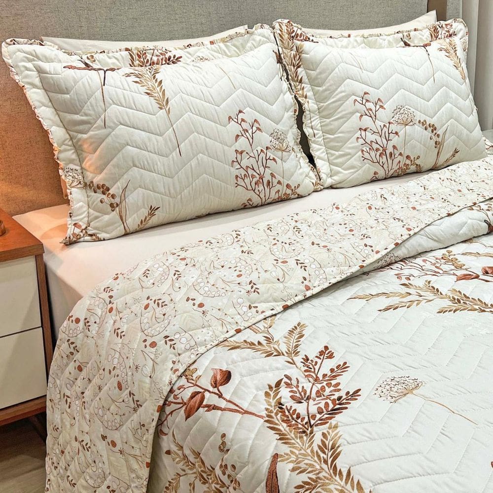 Cobreleito King Size 300 Fios Juliette 03 Pç Super Elegante