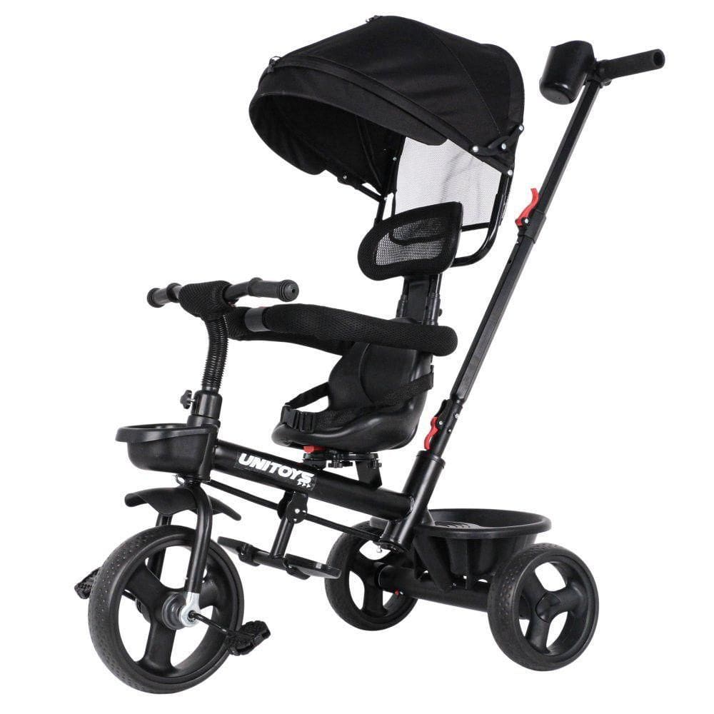 Triciclo Infantil Empurrador Removível Conforto Preto 25kg
