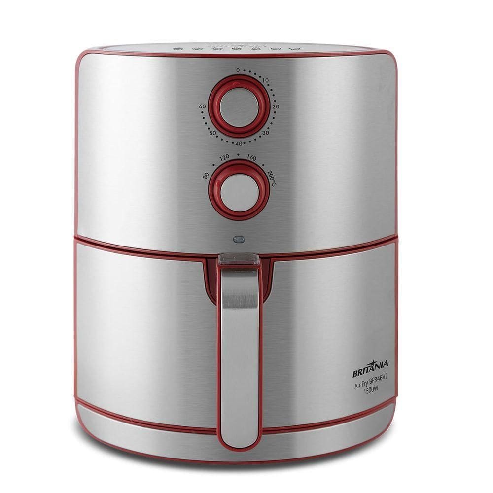 Air Fryer Britânia 4,6L Antiaderente 1500W BFR46VI 220V