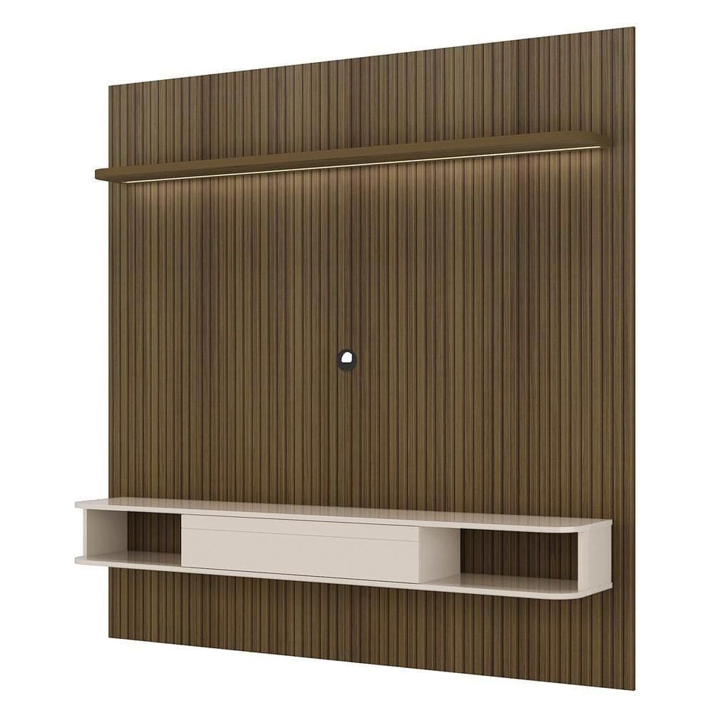 Painel Suspenso Tv 75 Pol 183 Cm 4585 Arly Pinho Ripado Off White
