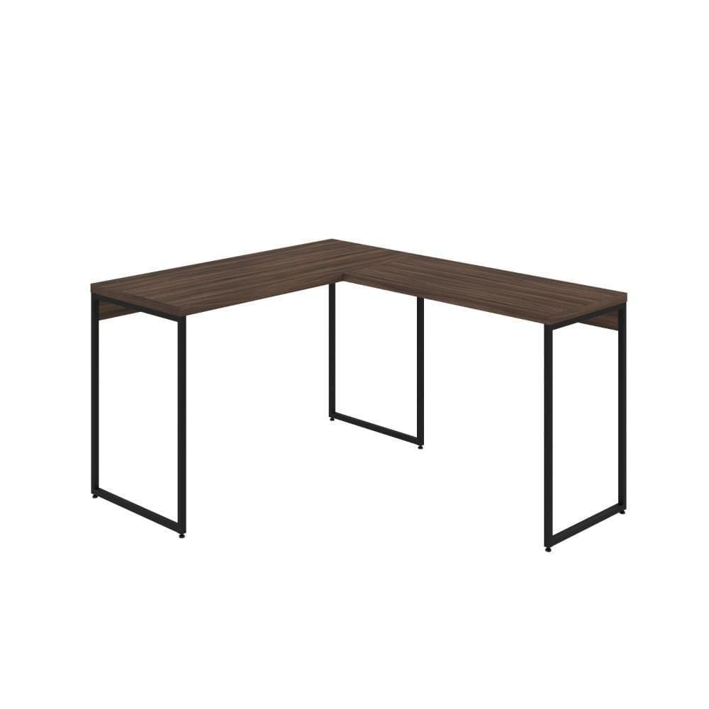 Mesa Em L Dynamica Office 120x140x75cm Nogal - Nogal -