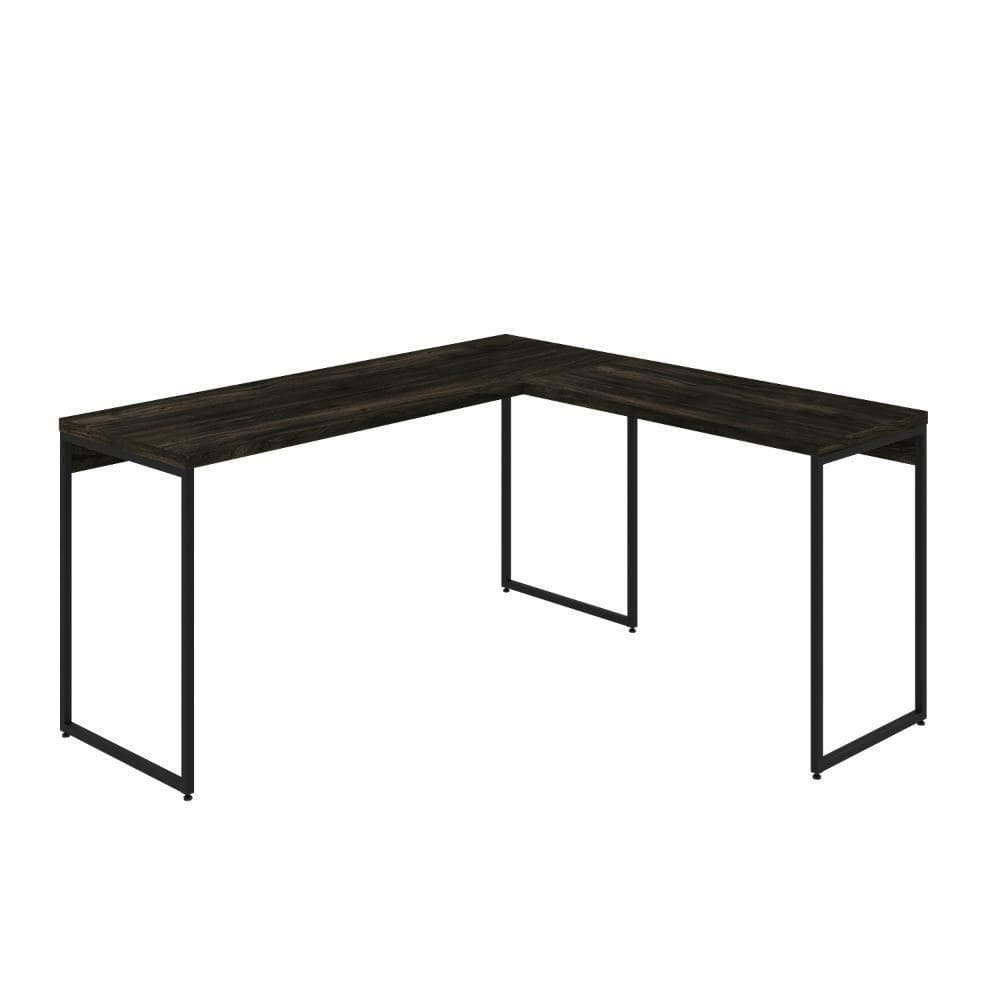 Mesa Em L Dynamica Diretor 150x140x75cm Carvalho Dark - Carvalho Dark -