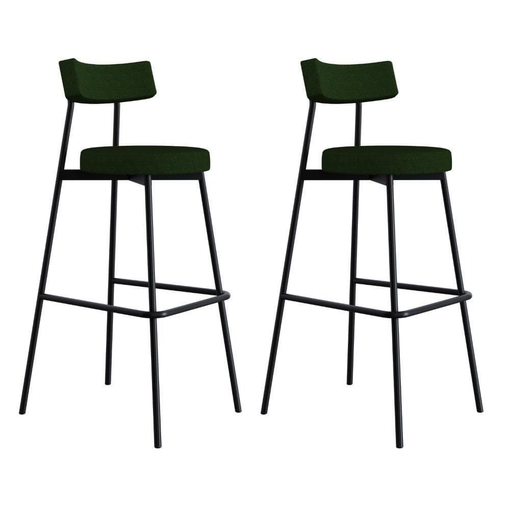 Banqueta Alta Stout Ae: 100 / Aa: 75cm C/02 Un. Verde Musgo City Verde Musgo City