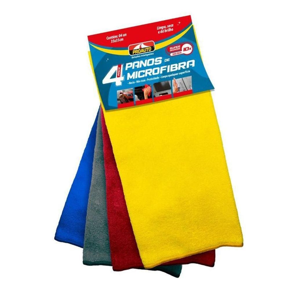 Panos De Microfibra 35X35Cm 4 Unidades