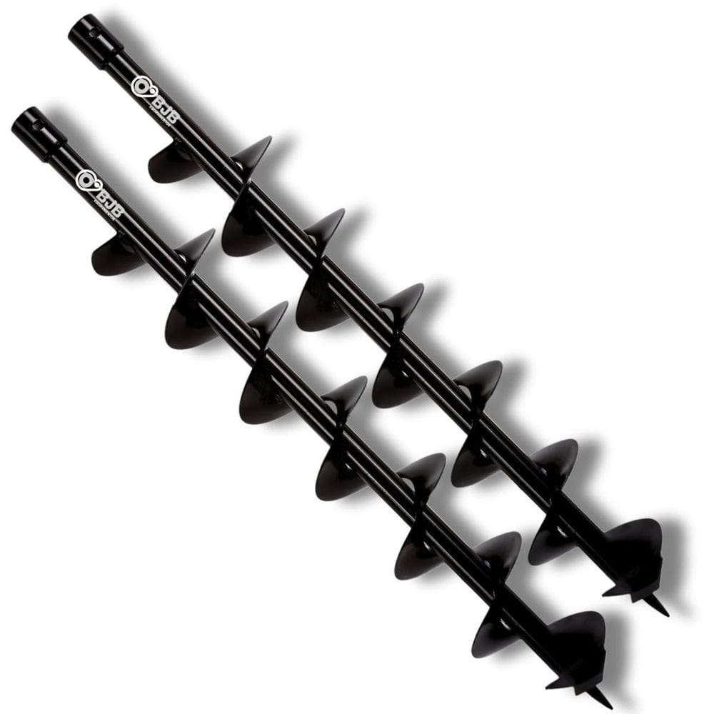 2 Broca 80 X 10Cm Trado Perfurador De Solo Para Carbono