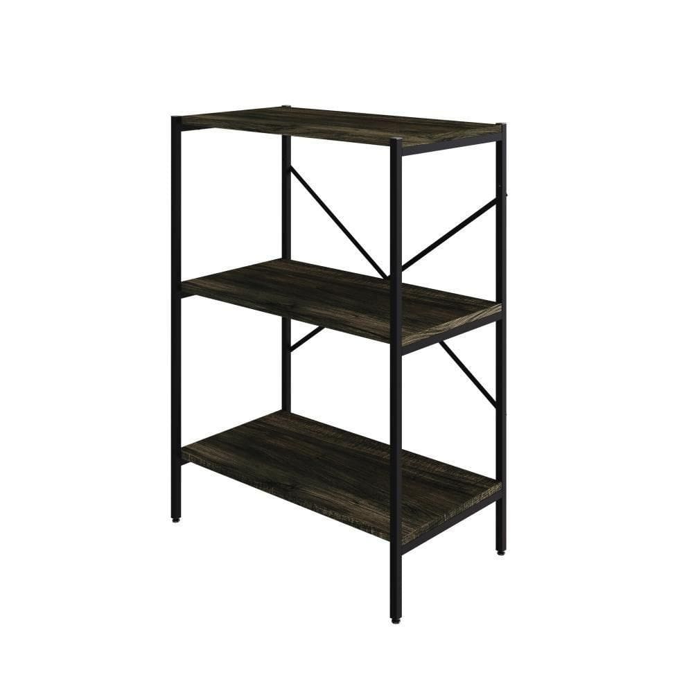 Estante C/03 Prateleiras 84x60x33cm Tub Tueh863 Carvalho Dark - Carvalho Dark /