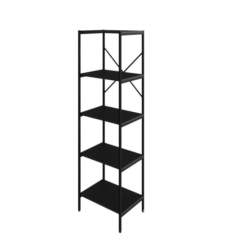 Estante C/05 Prateleiras 152x45x33cm Tub Tueh1545 Preto ônix - Preto ônix /