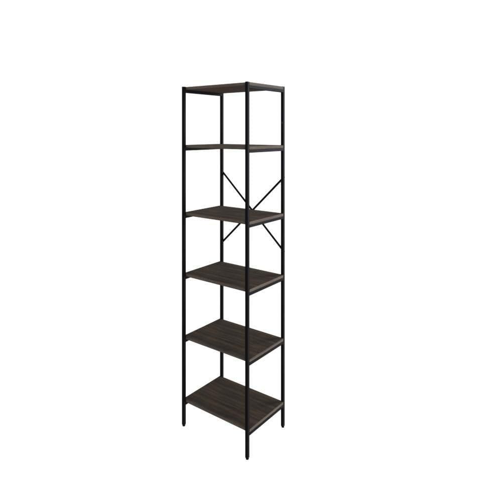 Estante C/06 Prateleiras 186x45x33cm Tub Tueh1846 Nogal - Nogal /