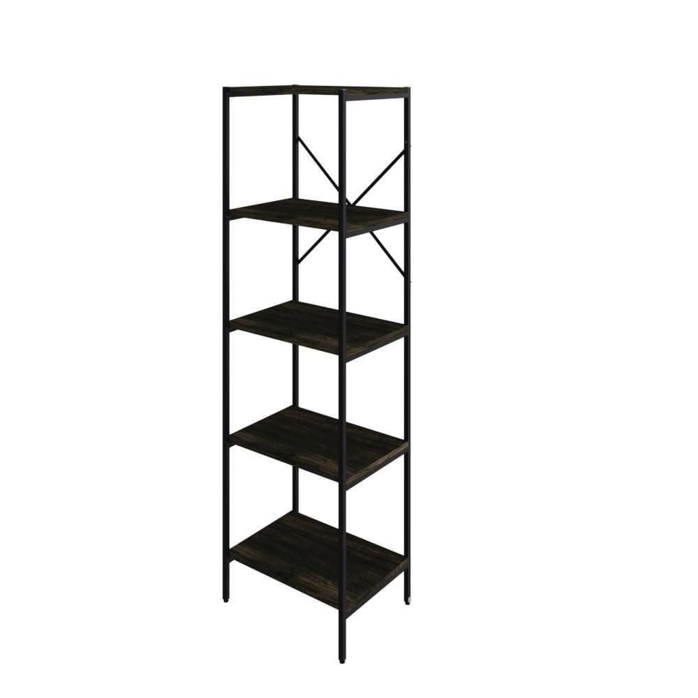 Estante C/05 Prateleiras 152x45x33cm Tub Tueh1545 Carvalho Dark - Carvalho Dark /