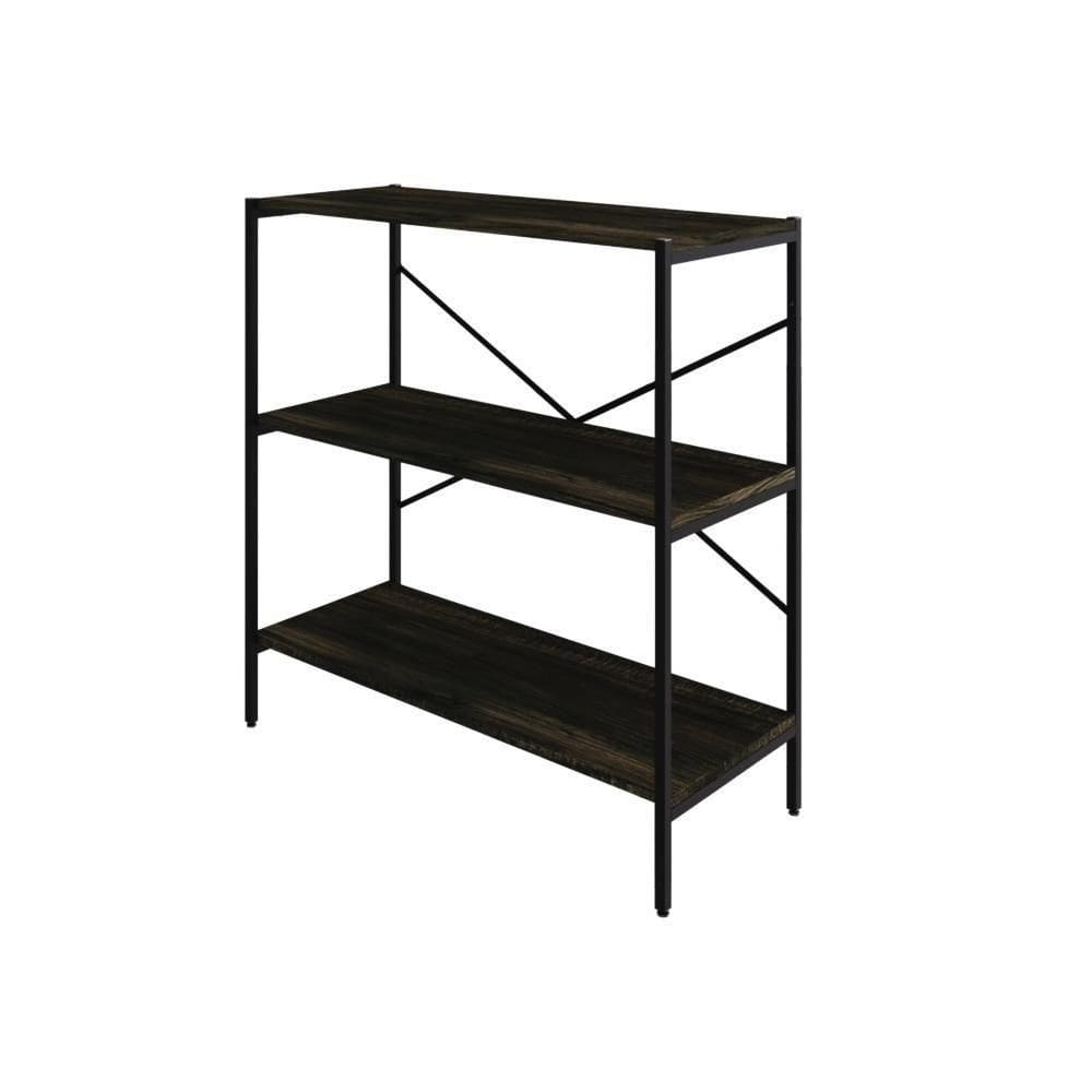 Estante C/03 Prateleiras 84x80x33cm Tub Tueh883 Carvalho Dark - Carvalho Dark /