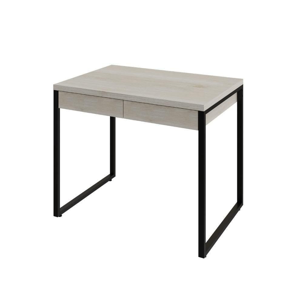 Mesa Kuadra Office 90x60x75cm C-02 Gavetas Snow - Snow -