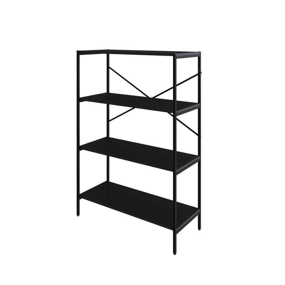 Estante C/04 Prateleiras 118x80x33cm Tub Tueh1184 Preto ônix - Preto ônix /