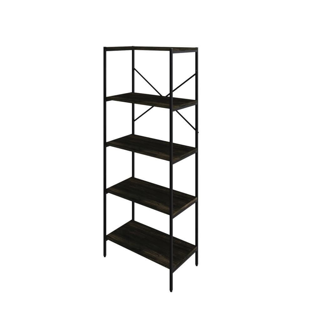 Estante C/05 Prateleiras 152x60x33cm Tub Tueh1565 Carvalho Dark - Carvalho Dark /