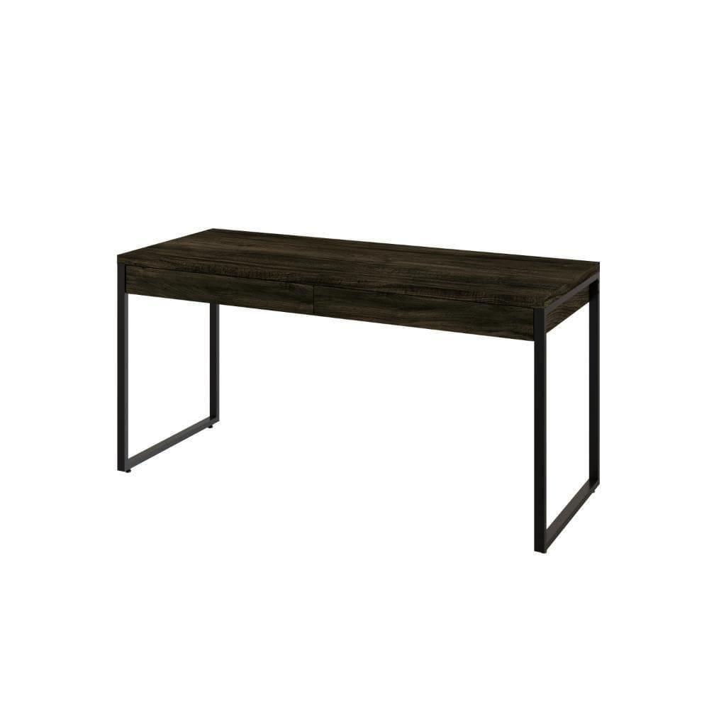 Mesa Kuadra Diretor 150x60x75cm C-02 Gavetas Carvalho Dark - Carvalho Dark -