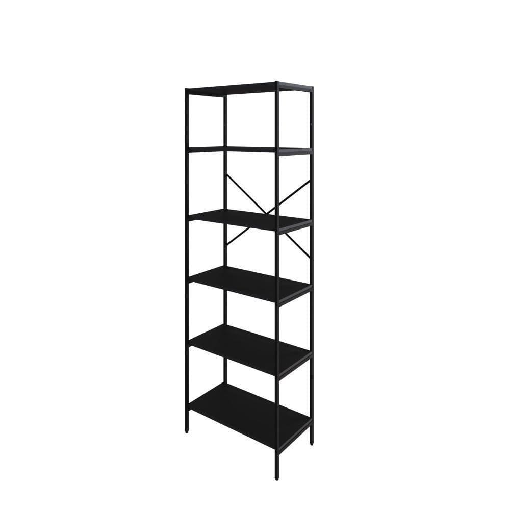 Estante C/06 Prateleiras 186x60x33cm Tub Tueh1866 Preto ônix - Preto ônix /